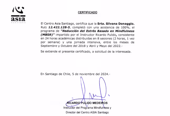 Certificado Reflexología Terapéutica Nivel Básico
